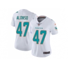 Women Nike Miami Dolphins #47 Kiko Alonso White Stitched NFL Vapor Untouchable Limited Jersey