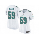 Women Nike Miami Dolphins #59 Chase Allen Game White NFL Jersey