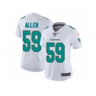 Women Nike Miami Dolphins #59 Chase Allen White Vapor Untouchable Limited Player NFL Jersey