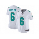 Women Nike Miami Dolphins #6 Jay Cutler White Vapor Untouchable Limited Player NFL Jersey