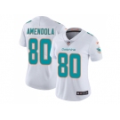 Women Nike Miami Dolphins #80 Danny Amendola White Stitched NFL Vapor Untouchable Limited Jersey