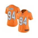 Women Nike Miami Dolphins #94 Robert Quinn Orange Stitched NFL Limited Rush Jersey