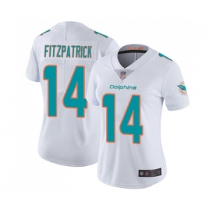 Women's Miami Dolphins #14 Ryan Fitzpatrick White Vapor Untouchable Limited Player Football Jersey
