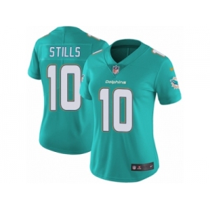 Women's Nike Miami Dolphins #10 Kenny Stills Vapor Untouchable Limited Aqua Green Team Color NFL Jersey