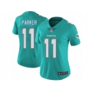 Women's Nike Miami Dolphins #11 DeVante Parker Vapor Untouchable Limited Aqua Green Team Color NFL Jersey