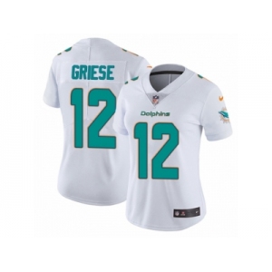 Women's Nike Miami Dolphins #12 Bob Griese Vapor Untouchable Limited White NFL Jersey