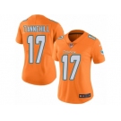 Women's Nike Miami Dolphins #17 Ryan Tannehill Limited Orange Rush NFL Jersey