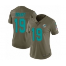 Women's Nike Miami Dolphins #19 Jakeem Grant Limited Olive 2017 Salute to Service NFL Jersey