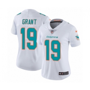 Women's Nike Miami Dolphins #19 Jakeem Grant White Vapor Untouchable Elite Player NFL Jersey