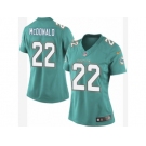 Women's Nike Miami Dolphins #22 T.J. McDonald Limited Aqua Green Team Color NFL Jersey