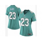 Women's Nike Miami Dolphins #23 Jay Ajayi Limited Aqua Green Team Color NFL Jersey