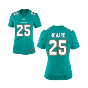 Women's Nike Miami Dolphins #25 Xavien Howard Green Alternate NFL Jersey