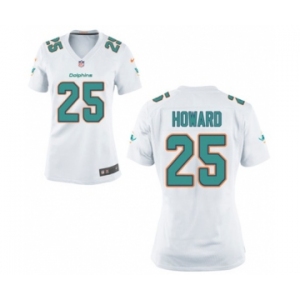 Women's Nike Miami Dolphins #25 Xavien Howard White NFL Jersey