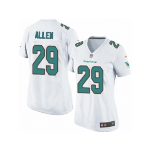 Women's Nike Miami Dolphins #29 Nate Allen Limited White NFL Jersey