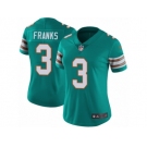 Women's Nike Miami Dolphins #3 Andrew Franks Vapor Untouchable Limited Aqua Green Alternate NFL Jersey