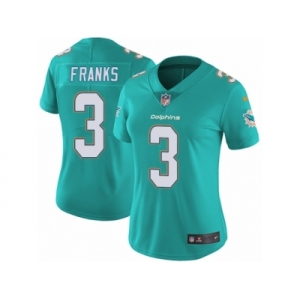Women's Nike Miami Dolphins #3 Andrew Franks Vapor Untouchable Limited Aqua Green Team Color NFL Jersey