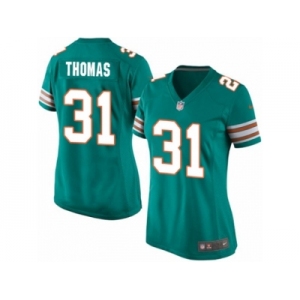 Women's Nike Miami Dolphins #31 Michael Thomas Limited Aqua Green Alternate NFL Jersey