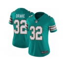 Women's Nike Miami Dolphins #32 Kenyan Drake Vapor Untouchable Limited Aqua Green Alternate NFL Jersey