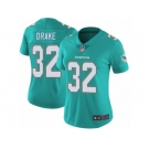 Women's Nike Miami Dolphins #32 Kenyan Drake Vapor Untouchable Limited Aqua Green Team Color NFL Jersey