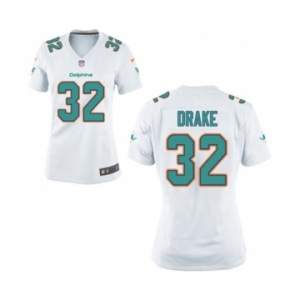 Women's Nike Miami Dolphins #32 Kenyan Drake White NFL Jersey