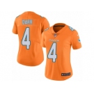 Women's Nike Miami Dolphins #4 Matt Darr Limited Orange Rush NFL Jersey