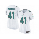 Women's Nike Miami Dolphins #41 Byron Maxwell Game White NFL Jersey