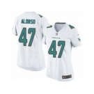 Women's Nike Miami Dolphins #47 Kiko Alonso Game White NFL Jersey