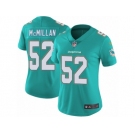 Women's Nike Miami Dolphins #52 Raekwon McMillan Vapor Untouchable Limited Aqua Green Team Color NFL Jersey