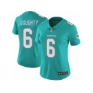 Women's Nike Miami Dolphins #6 Brandon Doughty Vapor Untouchable Limited Aqua Green Team Color NFL Jersey