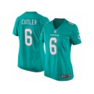 Women's Nike Miami Dolphins #6 Jay Cutler Game Aqua Green Team Color NFL Jersey