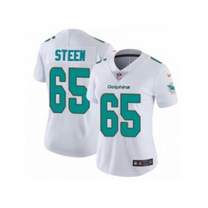 Women's Nike Miami Dolphins #65 Anthony Steen Vapor Untouchable Limited White NFL Jersey