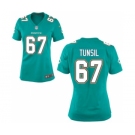 Women's Nike Miami Dolphins #67 Laremy Tunsil Green Team Color NFL Jersey