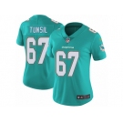 Women's Nike Miami Dolphins #67 Laremy Tunsil Vapor Untouchable Limited Aqua Green Team Color NFL Jersey