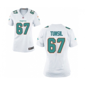 Women's Nike Miami Dolphins #67 Laremy Tunsil White NFL Jersey