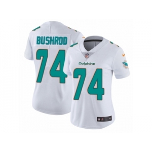 Women's Nike Miami Dolphins #74 Jermon Bushrod Vapor Untouchable Limited White NFL Jersey