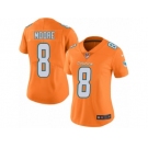 Women's Nike Miami Dolphins #8 Matt Moore Limited Orange Rush NFL Jersey