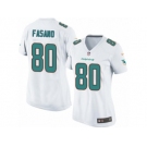 Women's Nike Miami Dolphins #80 Anthony Fasano Game White NFL Jersey