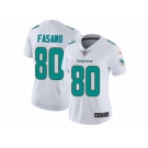 Women's Nike Miami Dolphins #80 Anthony Fasano Vapor Untouchable Limited White NFL Jersey