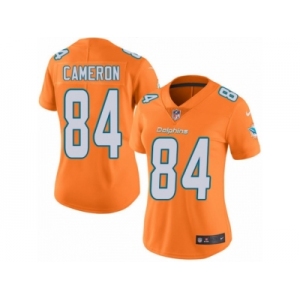 Women's Nike Miami Dolphins #84 Jordan Cameron Limited Orange Rush NFL Jersey