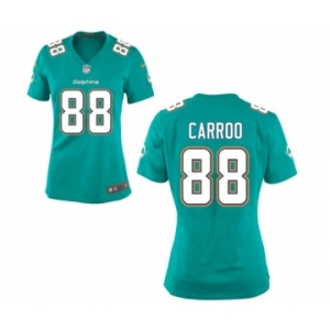Women's Nike Miami Dolphins #88 Leonte Carroo Green Alternate NFL Jersey