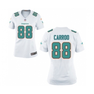 Women's Nike Miami Dolphins #88 Leonte Carroo White NFL Jersey