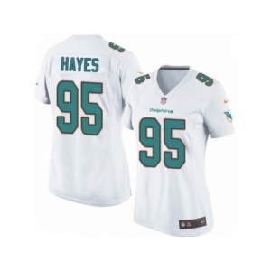 Women's Nike Miami Dolphins #95 William Hayes Limited White NFL Jersey