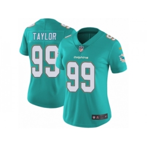 Women's Nike Miami Dolphins #99 Jason Taylor Vapor Untouchable Limited Aqua Green Team Color NFL Jersey