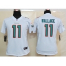 nike women nfl jerseys miami dolphins #11 wallace white[nike limited]