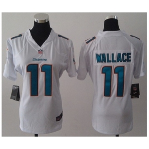 nike women nfl jerseys miami dolphins #11 wallace white[nike]