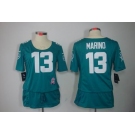 nike women nfl jerseys miami dolphins #13 dan marino green[breast cancer awareness]