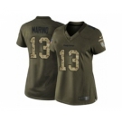 nike women nfl jerseys miami dolphins #13 marino army green[nike Limited Salute To Service]