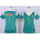 nike women nfl jerseys miami dolphins #17 ryan tannehill green[fashion Rhinestone sequins]