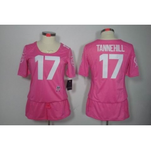 nike women nfl jerseys miami dolphins #17 tannehill pink[breast cancer awareness]