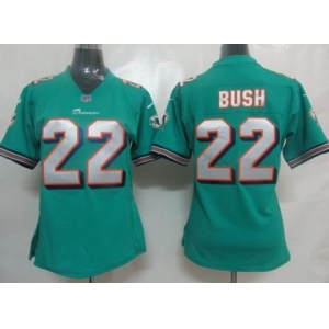 nike women nfl jerseys miami dolphins #22 bush green[nike]